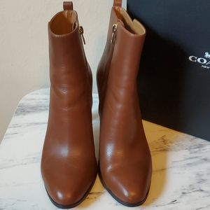 Coach Jemma Leather Ankle Boots